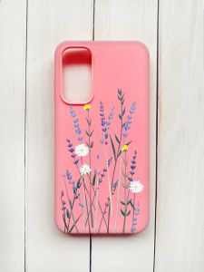 Матовий чохол на Samsung Galaxy A15 (A155) Рожевий :: Польові квіти (принт 270)