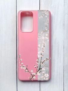 Матовий чохол на Xiaomi Redmi Note 10 Pro/10 Pro Max Рожевий :: Квітуча сакура (принт 285)