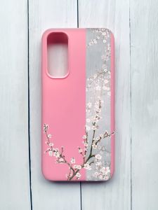 Матовий чохол на Samsung Galaxy A05s (A057) Рожевий :: Квітуча сакура (принт 285)