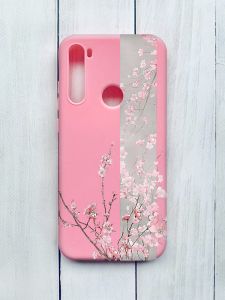 Матовий чохол на Xiaomi Redmi Note 8T Рожевий :: Сакура у цвіті (принт 286)
