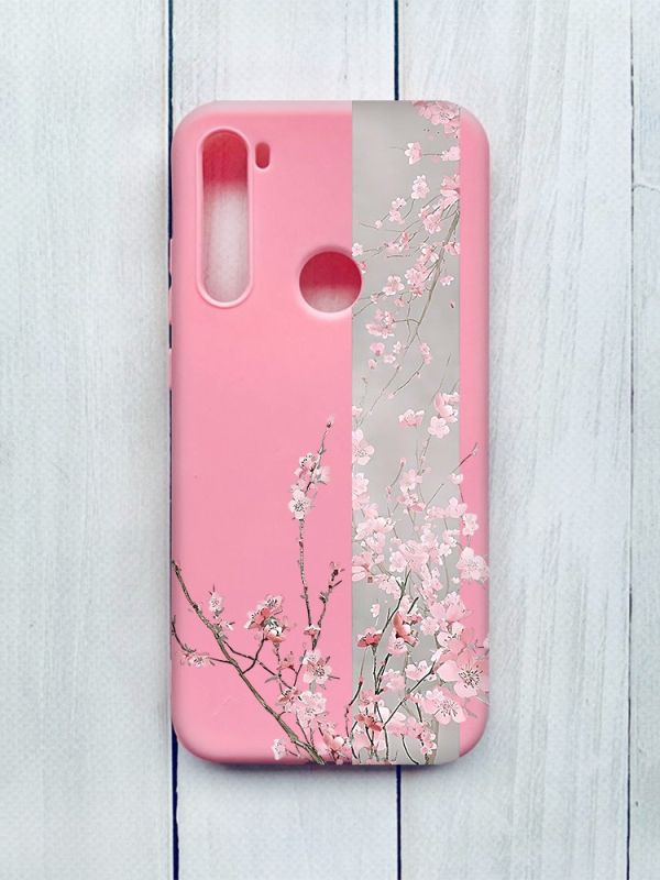 Матовий чохол на Xiaomi Redmi Note 8T Рожевий :: Сакура у цвіті (принт 286)