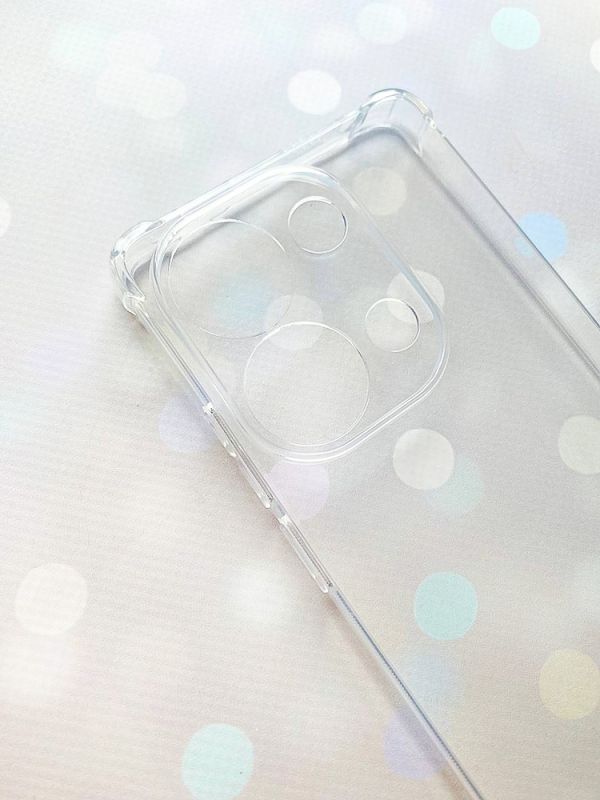 Прозорий силіконовий чохол з потовщеними кутами на Xiaomi Redmi Note 13 Pro 4G