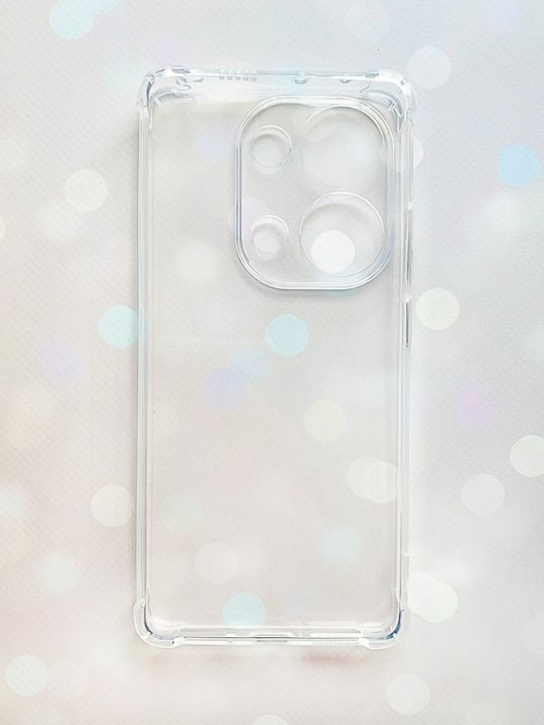 Прозорий силіконовий чохол з потовщеними кутами на Xiaomi Redmi Note 13 Pro 4G