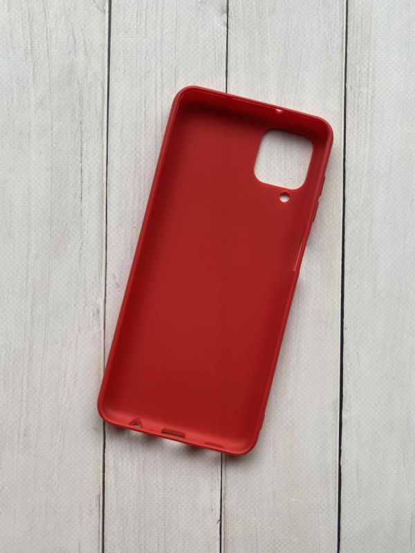 Силіконовий матовий чохол для Samsung Galaxy A12 Червоний