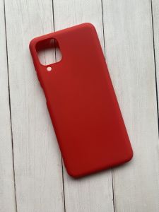 Силіконовий матовий чохол для Samsung Galaxy A12 Червоний