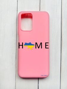 Матовий чохол на Xiaomi Redmi 10 Рожевий :: Дім Україна (принт 72)