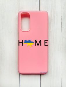 Матовий чохол на Samsung Galaxy M54 Рожевий :: Дім Україна (принт 72)