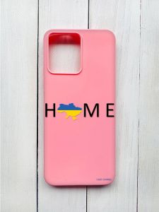 Матовий чохол на Xiaomi Redmi 12 Рожевий :: Дім Україна (принт 72)