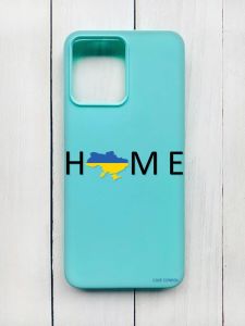 Матовий чохол на Xiaomi Redmi 12 Бірюзовий :: Дім Україна (принт 72)