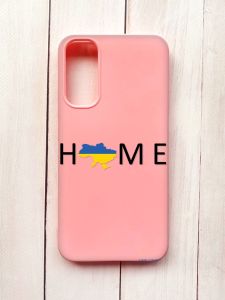 Матовий чохол на Samsung A34 5G Рожевий :: Дім Україна (принт 72)