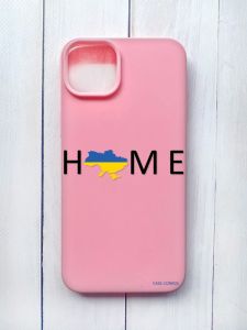 Матовий чохол на iPhone 15 Plus Рожевий :: Дім Україна (принт 72)