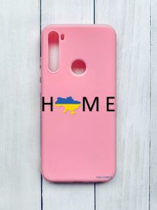 Матовий чохол на Xiaomi Redmi Note 8T Рожевий :: Дім Україна (принт 72)