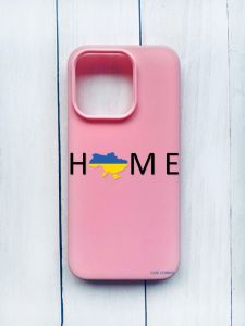 Матовий чохол на iPhone 15 Pro Рожевий :: Дім Україна (принт 72)