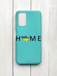 Матовий чохол на Xiaomi Redmi 9T Бірюзовий :: Дім Україна (принт 72)