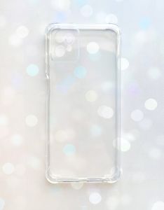 Ультратонкий прозорий силіконовий чохол з потовщеними кутами на Motorola Moto G32