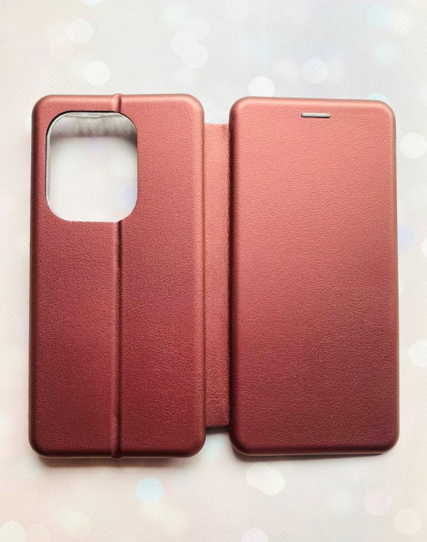 Чохол-книжка для Xiaomi Redmi Note 13 Pro 4G :: Бордовий