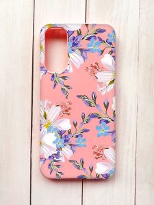 Матовий чохол на Samsung A34 5G Рожевий :: Квітковий малюнок (принт 272)