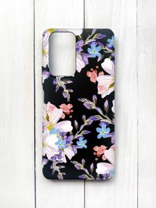 Матовий чохол на Xiaomi Redmi Note 10 Pro/10 Pro Max Чорний :: Квітковий малюнок (принт 272)