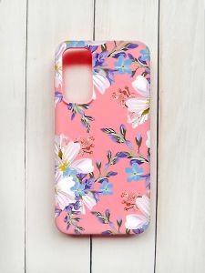 Матовий чохол на Samsung Galaxy A15 (A155) Рожевий :: Квітковий малюнок (принт 272)