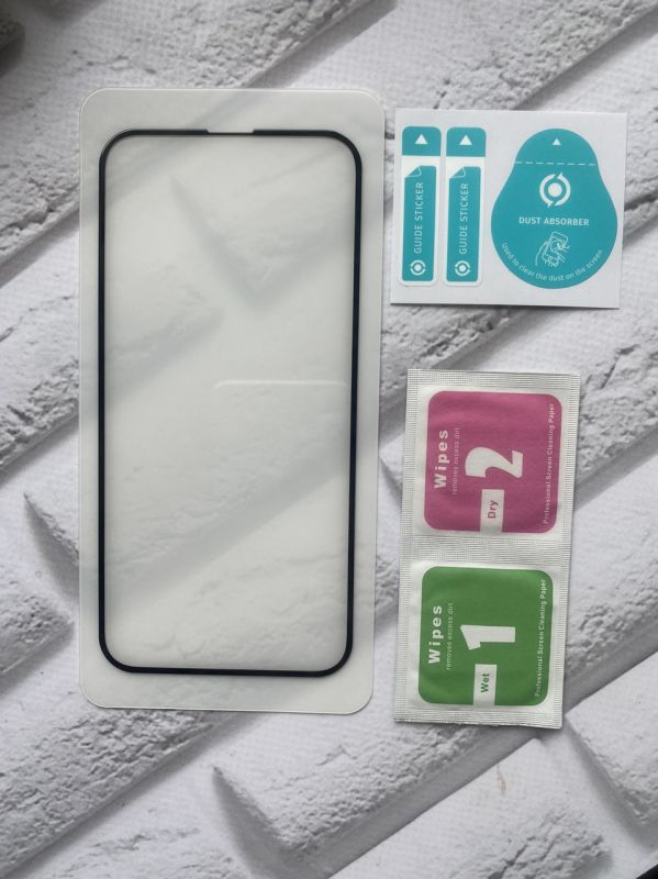 Захисне скло 3D для Apple iPhone 15 Plus Чорна рамка