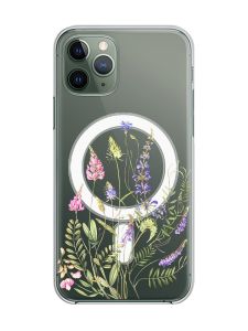 Магнітний чохол на iPhone 12/12 Pro із підтримкою MagSafe :: Квіткова ідилія (принт 382)