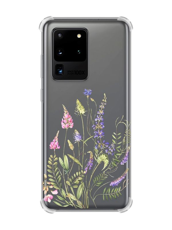 Чохол з потовщеними кутами на Samsung Galaxy S20 Ultra :: Квіткова ідилія (принт 382)