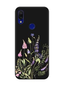 Матовий чорний чохол на Xiaomi Redmi 7 :: Квіткова ідилія (принт 382)