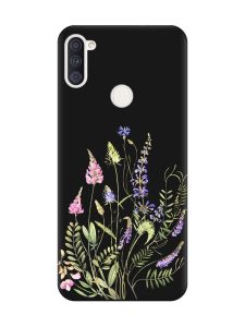 Матовий чорний чохол на Samsung Galaxy A11 :: Квіткова ідилія (принт 382)