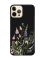 Матовий чорний чохол на Apple iPhone 12 Pro Max :: Квіткова ідилія (принт 382)