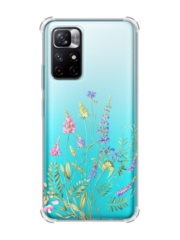 Чохол з потовщеними кутами на Xiaomi Redmi Note 11 4G :: Квіткова ідилія (принт 382)