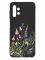 Матовий чорний чохол на Samsung Galaxy A13 4G :: Квіткова ідилія (принт 382)