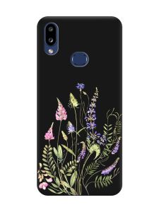 Матовий чорний чохол на Samsung Galaxy A10ѕ A107 :: Квіткова ідилія (принт 382)
