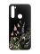 Матовий чорний чохол на Xiaomi Redmi Note 8 :: Квіткова ідилія (принт 382)