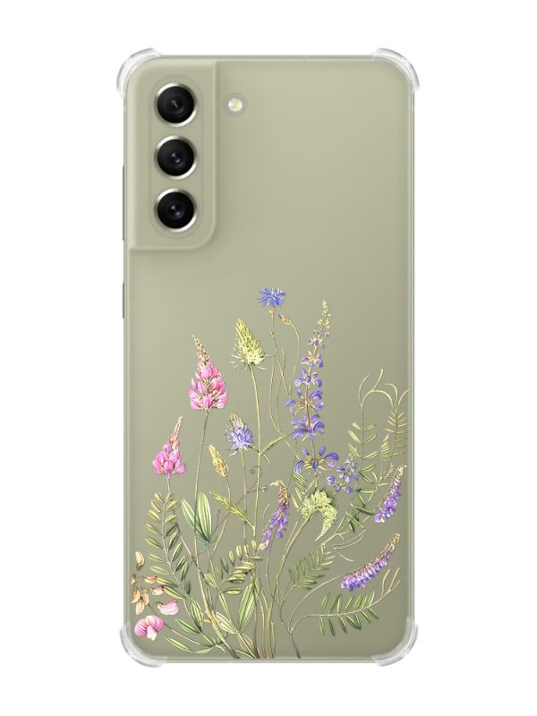 Чохол із потовщеними кутами на Samsung S21 FE :: Квіткова ідилія (принт 382)