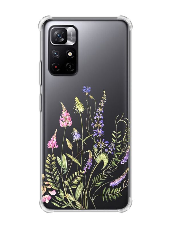 Чохол з потовщеними кутами на Xiaomi Redmi Note 11 5G :: Квіткова ідилія (принт 382)