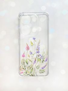 Чохол з потовщеними кутами на Xiaomi Redmi Note 13 Pro 4G :: Квіткова ідилія (принт 382)