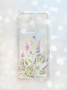 Чохол з потовщеними кутами на Xiaomi Redmi Note 13 4G :: Квіткова ідилія (принт 382)