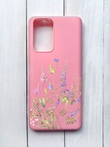 Матовий чохол на Xiaomi Redmi Note 10 Pro/10 Pro Max Рожевий :: Квіткова ідилія (принт 382)