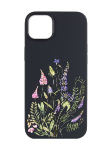 Матовий чорний чохол на Apple iPhone 14 Plus :: Квіткова ідилія (принт 382)