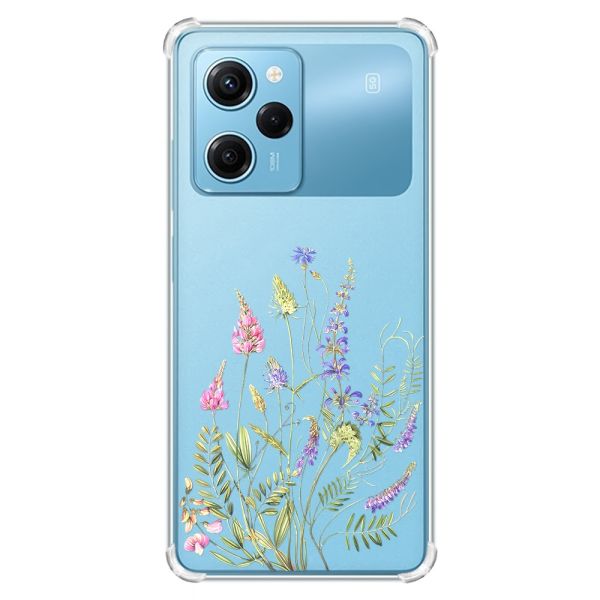 Чохол з потовщеними кутами на Xiaomi Redmi Note 12 Pro Speed 5G :: Квіткова ідилія (принт 382)