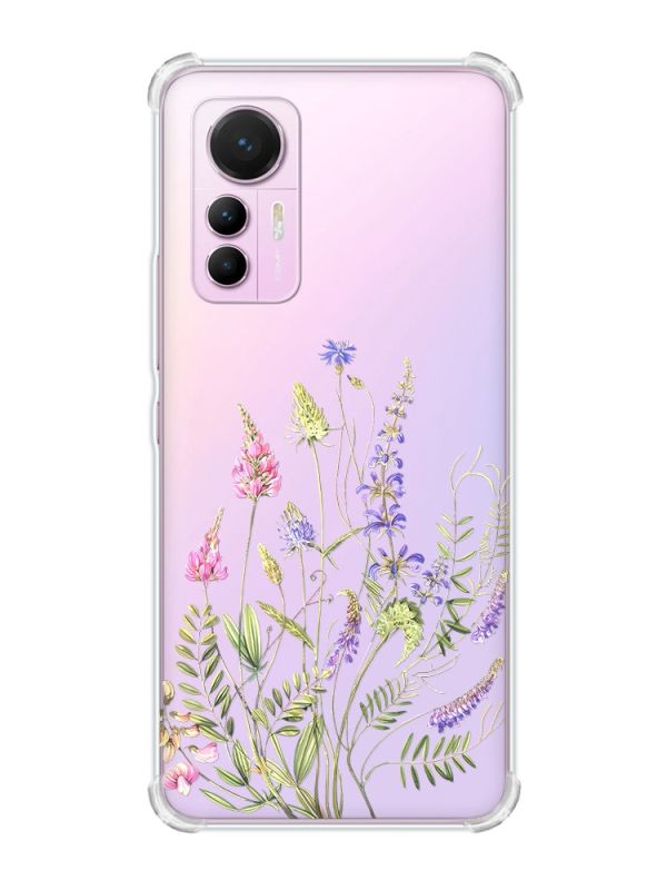 Чохол з потовщеними кутами на Xiaomi 12 Lite :: Квіткова ідилія (принт 382)