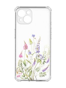 Чохол із потовщеними кутами на iPhone 15 Plus :: Квіткова ідилія (принт 382)
