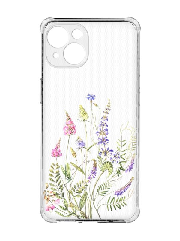 Чохол із потовщеними кутами на iPhone 15 :: Квіткова ідилія (принт 382)