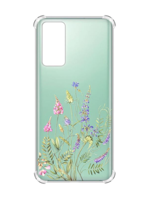 Чохол з потовщеними кутами на Samsung Galaxy S20 :: Квіткова ідилія (принт 382)