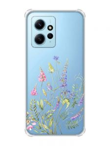 Чохол з потовщеними кутами на Xiaomi Redmi Note 12 4G :: Квіткова ідилія (принт 382)