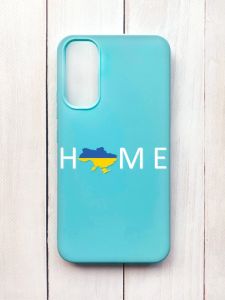 Матовий чохол на Samsung A34 5G Бірюзовий :: Дім Україна (принт 73)