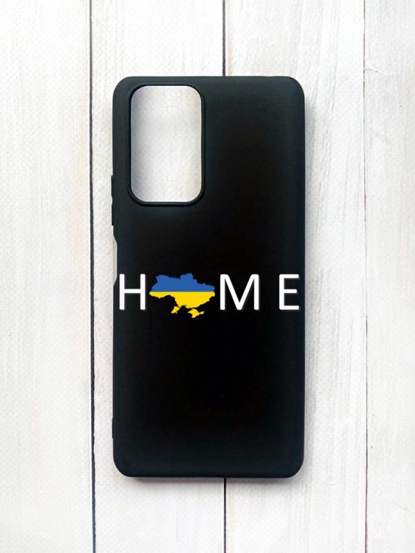 Матовий чохол на Xiaomi Redmi Note 10 Pro/10 Pro Max Чорний :: Дім Україна (принт 73)