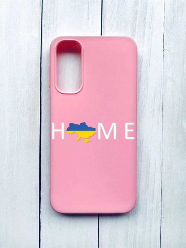 Матовий чохол на Samsung Galaxy A24 Рожевий :: Дім Україна (принт 73)