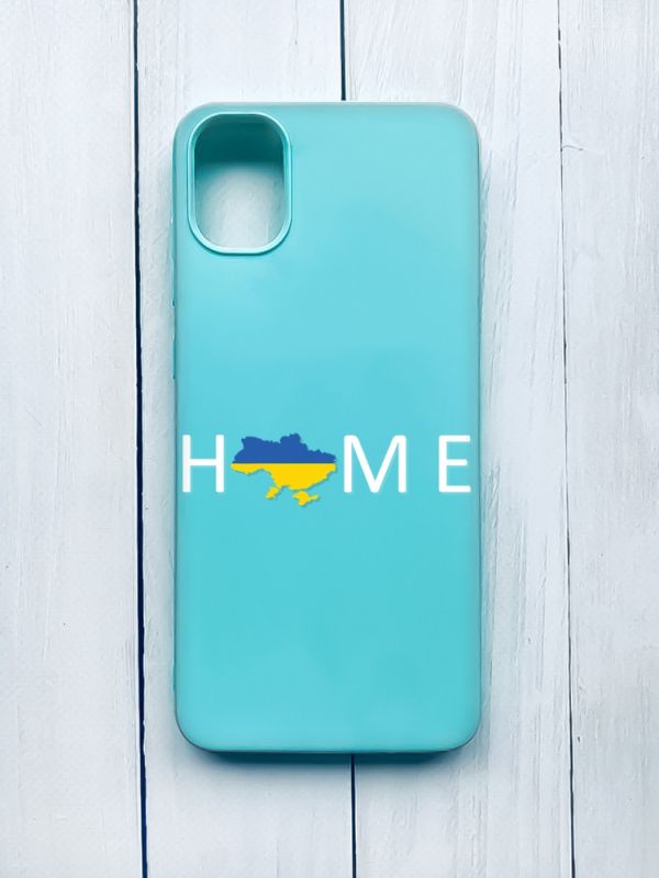Матовий чохол на Samsung Galaxy A05 (A055) Бірюзовий :: Дім Україна (принт 73)