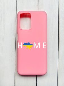 Матовий чохол на Xiaomi Redmi 10 Рожевий :: Дім Україна (принт 73)